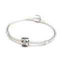 1pc Real 925 Sterling Silver Heart Bead, June Birthstone Charm Cubic Zirconia CZ Gemstone, Compatible with Pandora all Other Charm Bracelets, EC612