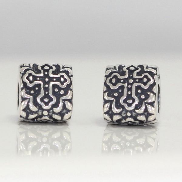 1pc Real 925 Sterling Silver Cross Sign Religious Bead Charm, Compatible with Pandora All Other Charm Bracelet, EC7-B5