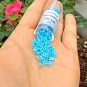 10g Miyuki Quarter Tila Seed Beads 5x1.2mm, Matte Rainbow Robin's Egg Blue QTL413FR