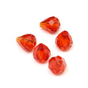 24pcs Adabele Austrian Faceted Teardrop Crystal Beads #5500, Light Siam Red, 12mm x 10mm, Hole ID 1.2mm, SST-1206