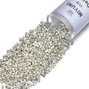 7.5g Miyuki Delica 11/0 Hex Cut Seed Beads, Galvanized Silver DBC35
