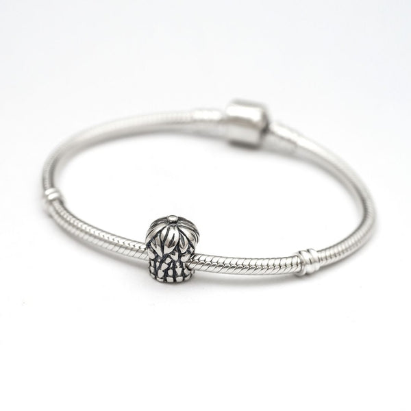 1pc Solid 925 Sterling Silver Sweet Berry Charm Fruit Charm Plant Bead, Compatible with Pandora All Other Charm Bracelet, EC144
