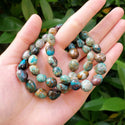 1 Strand Stretch Natural Chrysocolla Free Form Gemstone Bracelet, 7-10mm Beads, Length Selections: 7 inch/7.5 inch