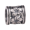 Solid 925 Sterling Silver Flower Bead Charm, Compatible with Pandora All Other Charm Bracelet