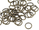 200pcs Open Jump Rings, O Rings, Antique Bronze Plated Brass, 0.8mm/20 Gauge, Size Selections: 4mm/6mm/8mm