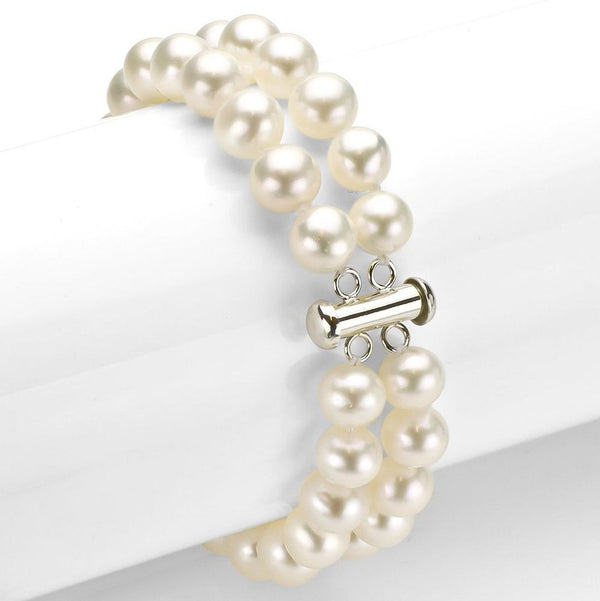 10pcs 2-Strand Magnetic Lock Clasp Sets, Multiple Strands Layering Clasp, Sterling Silver Plated Brass, 15mm, CF228-2