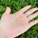 20pcs 925 Sterling Silver Open Jump Rings, Real 18K Yellow Gold Plated, 0.9mm/19 Gauge, Size Selections: 4/6/8/10/12mm