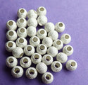10pcs 925 Sterling Silver Small Sparkle Stardust Round Spacer Beads, 4mm, Hole ID 1.5mm, SS144