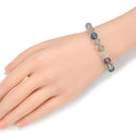 1 Strand Stretch Natural Multi-color Fluorite Beaded Gemstone Bracelet, 8mm Bead, Length Selections: 7 inch/7.5 inch/8 inch/8.5 inch