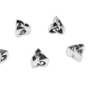 20pcs Triangle Celtic Trinity Knot Sign Large Hole Beads, Hole ID 4.5mm, Antique Silver, Zinc Alloy Metal, MEC-D1