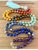 Mixed Gemstone Round Beads, Amethyst, Lapis Lazuli, Blue Sodalite, Aventurine, Tiger Eye, Yellow Jade, Red Jasper Stone Beads, 1 Strand/15 Inch, Size Selections: 6mm/8mm/10mm