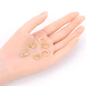 50pcs Raw Brass Round Huggies, Leverback Earring Hooks, Open Jump Ring, 14mm, Unplated/Uncoated, CX262