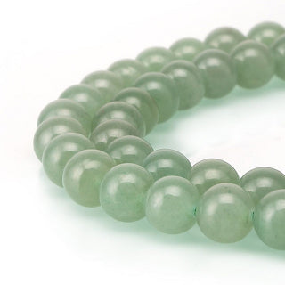 Natural Green Aventurine Gemstone Round Beads, 15 Inch/1 Strand, Size Selections: 4mm/6mm/8mm/10mm