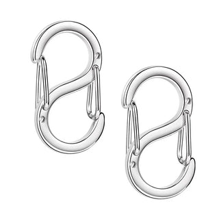 10pcs 304 Stainless Steel Double Opening S-Hook Clasps (12mm/16mm)