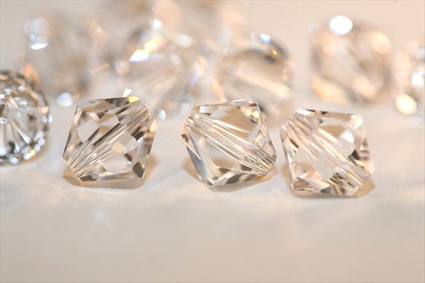 1440pcs Preciosa Small Tiny Faceted Bicone Crystal Beads, Crystal Clear, 3mm, Hole ID 0.75mm, Prw-301