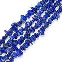 Natural Lapis Lazuli Gemstones Chip Beads, Free Form, 5mm-8mm, Hole ID 1mm, 1 Strand/31 Inch, GZ1-19
