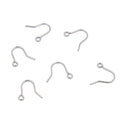 100pcs 316 Stainless Steel 17mm Fish Earring Hooks – 0.7mm Wire