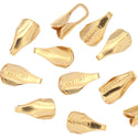 10pcs Real 1/20 14K Gold Filled Glue In Cord End Caps, Hole ID Selections: 1.5mm/2mm/3mm