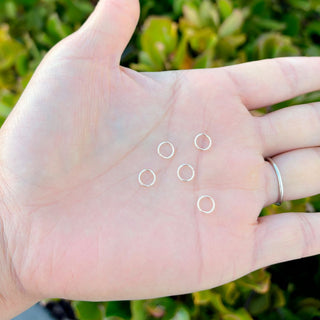 20pcs Real 1/20 14K Gold Filled Open Jump Rings, 0.64mm/22 Gauge, Size Selections: 4mm/6mm