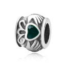 Solid 925 Sterling Silver Precious Heart Charm Love Bead