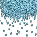 30g Miyuki Delica 11/0 Seed Beads, Glazed Luster Turquoise Green DB217