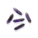 4pcs Natural Purple Amethyst Double Point Gemstone Wand, 32mm Loose Cut Stones, G3P-E4