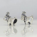 1pc Real Solid Sterling Silver Reindeer Charm Deer Bead, Compatible with Pandora All Other Charm Bracelets, EC485