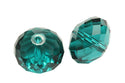 24pcs Adabele Austrian Faceted Rondelle Crystal Beads #5040, Emerald (Green), Size Selections: 6x4mm, 8x6mm, 10x8mm