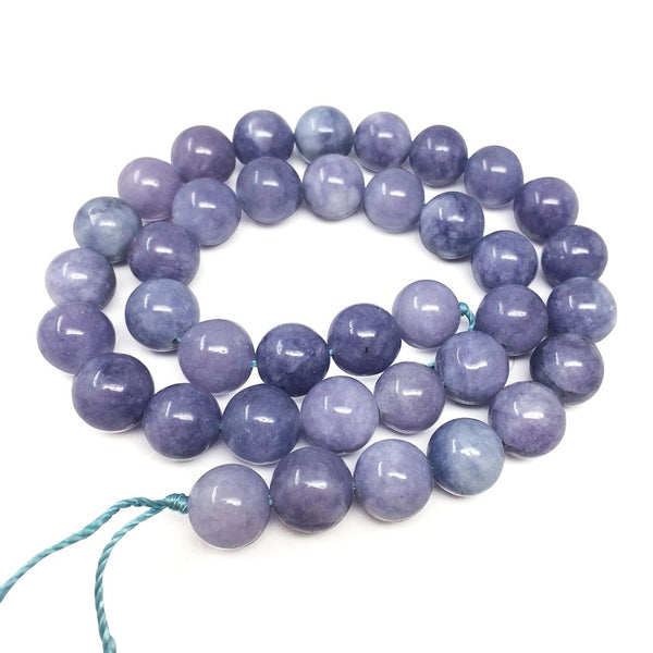 Natural Opaque Tanzanite Quartz Gemstone Round Beads, 15 Inch/1 Strand, Size Selections: 4mm/6mm/8mm/10mm