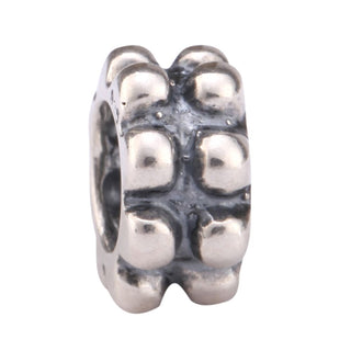 Solid 925 Sterling Silver Double Ring Commitment Loyal Bead Charm