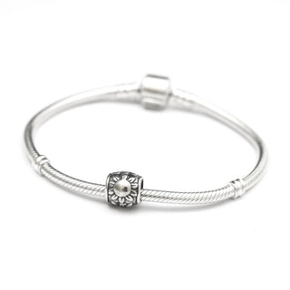 Solid 925 Sterling Silver Sunshine Charm Eternal Sun Bead Charm