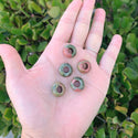 10pcs Natural Unakite Jasper Gemstone Donut Rondelle Beads,14x8mm, Hole ID 5.6mm, GW-A11