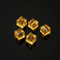 24pcs Adabele Austrian Faceted Cube Crystal Beads #5601, Light Topaz Yellow, Size Selections: 4mm/6mm/8mm