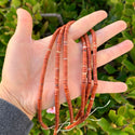Natural Red Jasper Gemstone Heishi Tube Rondelle Beads, 4x2mm/Small, Hole ID 0.9mm, 14.5 Inch/1 Strand, GH-C1