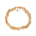 1 Strand Stretch Natural Yellow Citrine Free Form Gemstone Bracelet, 7-10mm Beads, Length Selections: 7 inch/7.5 inch