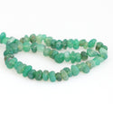 Natural Green Agate Gemstone Smooth Tumbled Pebble Beads, Irregular, 8mm-10mm, Hole ID 1mm, 1 Strand/15 Inch, GZ3-3