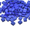 10g Miyuki Full Tila Square Seed Beads 5x5mm, Opaque Cobalt Blue (TL-414)