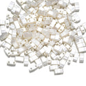 10g Miyuki Half Tila Seed Beads 5x2.3mm, Ceylon Antique Ivory Pearl (HTL-592)
