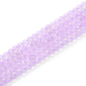 Natural Light Purple Lavender Jade Gemstone Faceted Round Beads, 8mm, Hole ID 1mm, 14 Inch/1 Strand, GH-F24