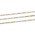 33 Feet Paperclip Cable Chain Link, Unfinished, Antique Bronze Plated Copper, Chain Width Selections: 2.3mm/3.4mm