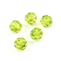 50pcs Adabele Austrian Faceted Round Crystal Beads #5000, Light Olivine Green, Size Selections: 4mm/6mm/8mm/10mm