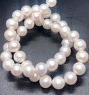 14 Inch Natural AAAA+ Grade High Luster Round Pearl Beads, White Cultured Freshwater Pearls, 5-6mm, Hole ID 0.7mm, FPX-56