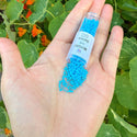 7.5g Miyuki Delica 11/0 Seed Beads, Opaque Dark Turquoise Blue DB659