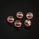 50pcs Adabele Austrian Faceted Round Crystal Beads #5000, Light Padparadscha Pink, Size Selections: 4mm/6mm/8mm/10mm