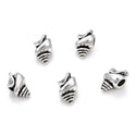20pcs Cute Ice Cream Large Hole Beads, Hole ID 4.5mm, Antique Silver, Zinc Alloy Metal, MEC-F11