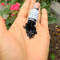 10g Miyuki Quarter Tila Seed Beads 5x1.2mm, Opaque Black (QTL-401)