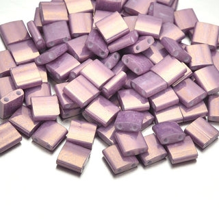 10g Miyuki Full Tila Square Seed Beads 5x5mm, Opaque Luster Mauve (TL-1867)