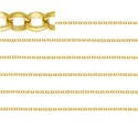 5 Feet 1/20 14K Gold Filled Unfinished Rolo Belcher Cable Chain Link, 1.25mm Width/Small, Non Tarnish, KG-A1