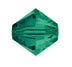 100pcs Preciosa Faceted Bicone Crystal Beads, Emerald (Green), Size Selections: 3mm/4mm/6mm