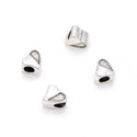 20pcs Love Heart Large Hole Beads, Hole ID 4.5mm, Antique Silver, Zinc Alloy Metal, MEC-B7